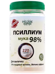 1Псиллиум, мука 98% очистки. Для здоровой работы ЖКТ 220 г