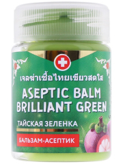 1Антисептик "Зеленка тайская" с экстрактом эвкалипта, лавра, мангостина. Ранозаживляющий, обезболивающий, 50 г