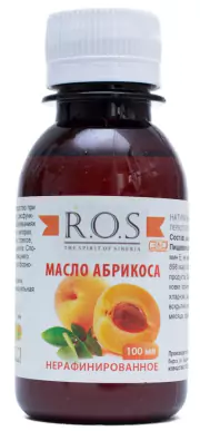 1Абрикоса масло нерафинированное 100 мл R.O.S