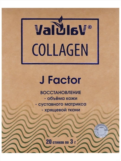 Collagen J Factor. Морской коллаген, омега-3, глюкозамин, гиалуроновая к-та, стик 3 г